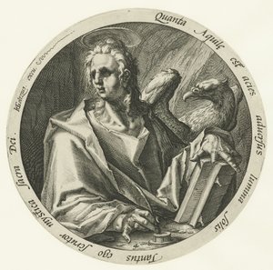 Evangelist Johannes De fire evangelister (serietitel) af Jacob de Gheyn (II) (attributed to)