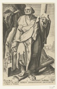 Apostlen Peter Kristus, de tolv apostle og den hellige Paulus (serietitel) af Jacob de Gheyn (II)