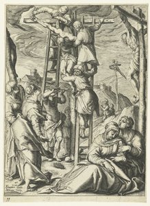 Nedstigningen fra korset Kristi lidelse (serietitel) af Jacob de Gheyn (II)