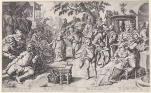 Den fortabte søn spilder sine penge af Jacob de Gheyn (II)