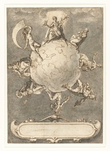 Design til det sidste tryk i Omnium rerum vicissitudo est.-serien af Jacob de Gheyn (II)