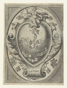Våbenskjold fra Leiden-retorikkens kammer Kærlighed er grundlaget af Jacob de Gheyn (II)
