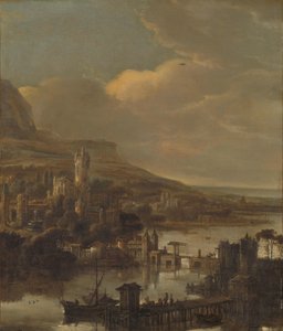 Udsigt over floden af Jacob de Wet (I) (attributed to)