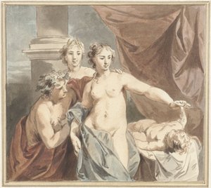 Ceres, Venus, Bacchus og sovende Amor af Jacob de Wit
