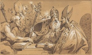 De fire kirkefædre af Jacob de Wit