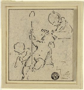 Tre Putti af Jacob de Wit