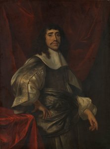 Portræt af en mand, menes at være Christoffel van Gangelt, Lucretia Boudaens anden mand af Jacob van Loo (attributed to)