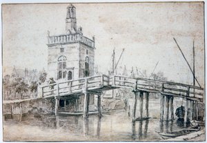 Broen ved Alkmaar, c1648-1682 af Jacob van Ruisdael