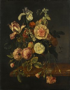 Stilleben med blomster af Jacob van Walscapelle (attributed to)