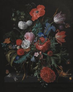 En buket blomster af Jacob Van Walscapelle