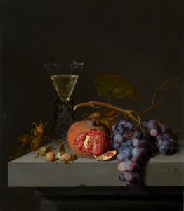 Stilleben med frugt