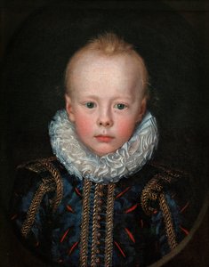 Børneportræt af en prins (olie på lærred) af Jacob van der (fl.1610 29) Doordt