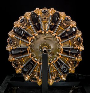 Jacobs Pratt & Whitney Wasp Jr. R-985-AN5, Radial 9 Engine, ca. 1940. af Jacobs Aircraft Engine Company