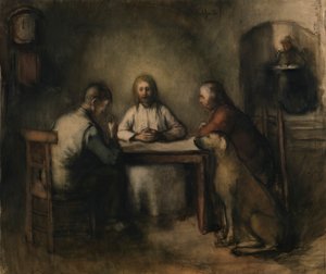 Nadveren i Emmaus (akvarel på papir)