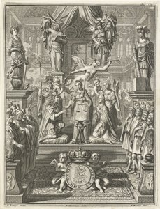 Kroning af William III og Mary Stuart, 1689 af Jacobus Baptist