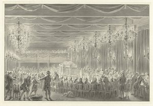 Alliancemåltid i Amsterdam, 1786 af Jacobus Buys (signed by artist)