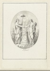 Allegorisk fremstilling af frihed af Jacobus Buys
