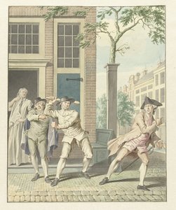 Scene fra Pefroen med fårehovedet af Jacobus Buys