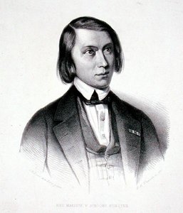 Portræt af Josephus Hermanus Verhulst (1816-91) (stik) af Jacobus Everardus Josephus van den (after) Berg