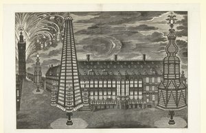 Belysning og fyrværkeri i Gent, 1717