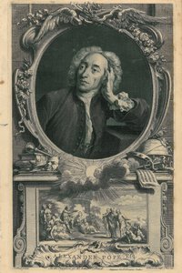 Alexander Pope af Jacobus Houbraken