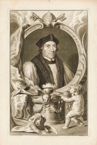 John Fisher, biskop af Rochester, ca. 1760 (kobberstik) af Jacobus Houbraken