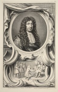 Portræt af Savile, markis af Halifax, illustration fra "Heads of Illustrious Persons of Great Britain", udgivet af Knapton, London 1742 af Jacobus Houbraken