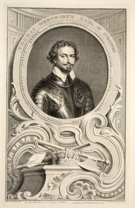 Portræt af Thomas Wentworth, jarl af Stratford, illustration fra 