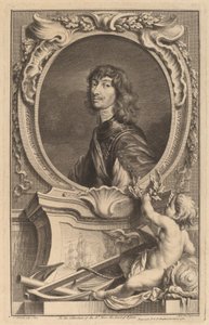 Algernon Percy, jarl af Northumberland af Jacobus Houbraken after Sir Anthony van Dyck