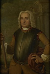Portræt af Johannes Thedens, generalguvernør for det hollandske ostindiske kompagni af Jacobus Oliphant