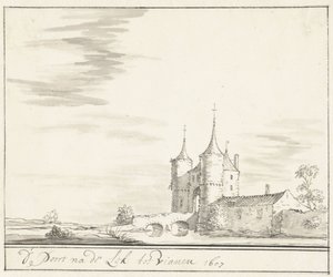 Porten på Lek i Vianen i 1607 af Jacobus Stellingwerff