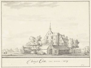Huset Eem Huset Eem, forfra. 1649 (titel på objekt) af Jacobus Stellingwerff