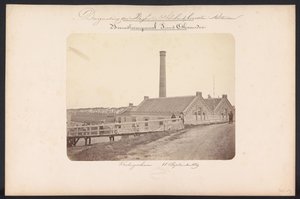 Bovenstoom pumpestation Prins Alexander / Kralingscheveer 18. september 1869 (titel på objekt) Genvinding af søerne i Schieland øst for Rotterdam (serietitel på objekt)