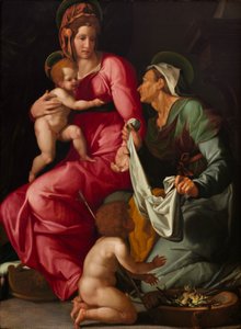 Madonna og barn med Saint Elizabeth og Saint John the Baptist
