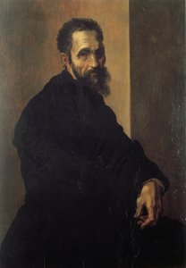 Portræt af Michelangelo Buonarroti dit Michelangelo (Michelangelo eller Michel Ange