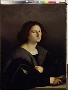 Portræt af en mand. Maleri af Jacopo Palma il Vecchio (Den Gamle eller Ældste