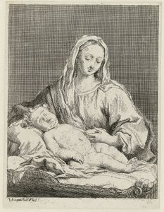 Mary med barn af Jacopo Amigoni