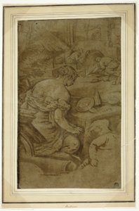 Ildens allegori (Venus i Vulcans smedje) af Jacopo Bassano
