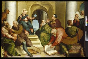 Kristus blandt lægerne, 1500-tallet af Jacopo Bassano