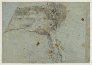 Studie af en korsfæstet Kristus, verso, 1500-tallet af Jacopo Bassano