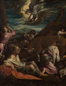 Bebudelsen for hyrderne af Jacopo Bassano