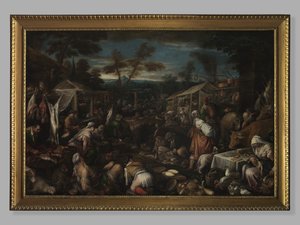 Det store marked, ca. 1580-85 af Jacopo Bassano
