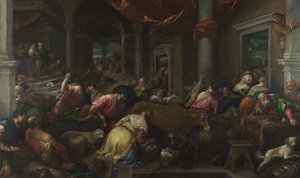 Rensningen af templet af Jacopo Bassano and workshop