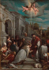 Saint Valentine døber Saint Lucilla, 1575