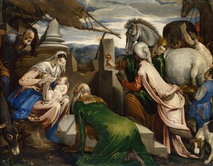Magiernes tilbedelse, ca 1555