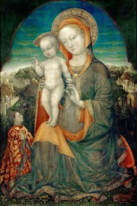Madonna og barn af en prins af huset Este af Jacopo Bellini