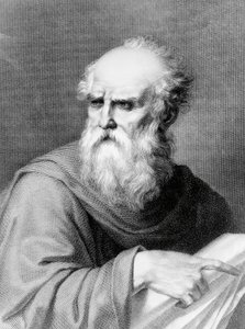 Portræt af Marcus Vitruvius Pollio kendt som Vitruvius (1. århundrede f.Kr.), romersk arkitekt og forfatter, gravering af Jacopo Bernardi baseret på en tegning af Vincenzo Ray af Jacopo Bernardi