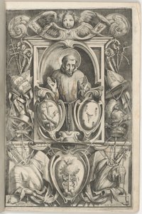 Frontispice med portræt af Sankt Frans af Jacopo Ligozzi