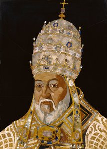 Portræt af pave Clemens VIII, 1600-1 (pietra dura)