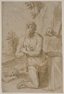 Sankt Jerome i ørkenen af Jacopo Palma